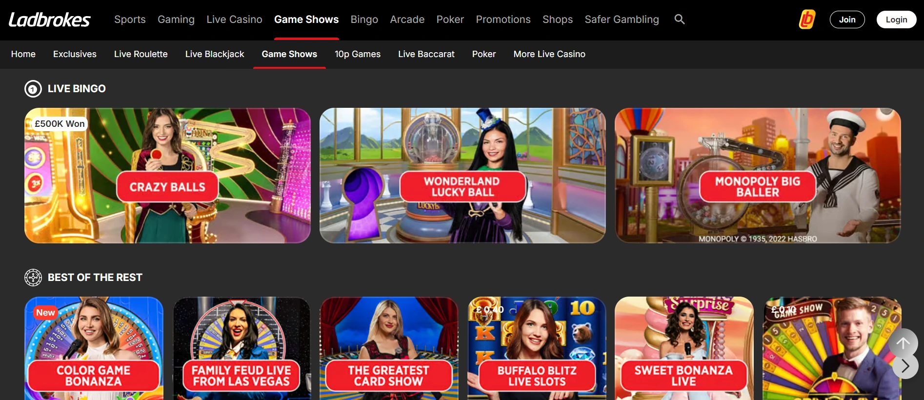 Ladbrokes online kasino